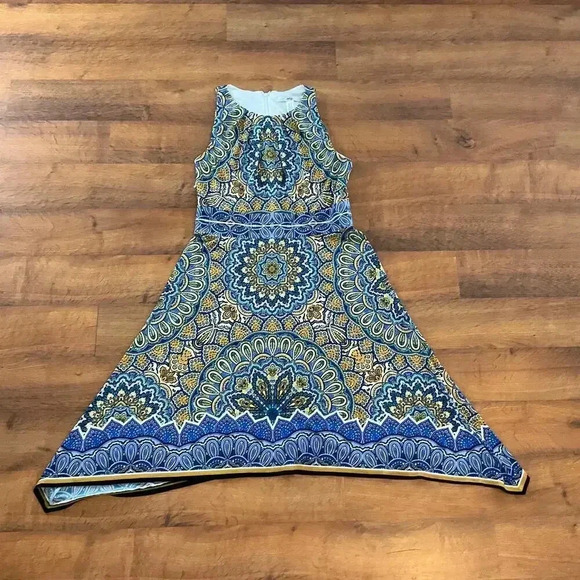 Wisp Paisley Sleeveless Womens A-Lined Dress‎ Size 12 - Picture 1 of 8